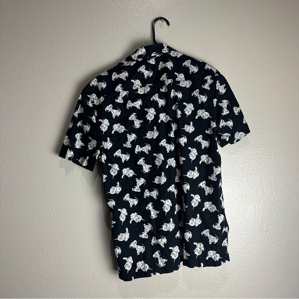 Vintage 101 Dalmatians Button Up Shirt Disney All Over Print Size Small - Picture 3 of 5